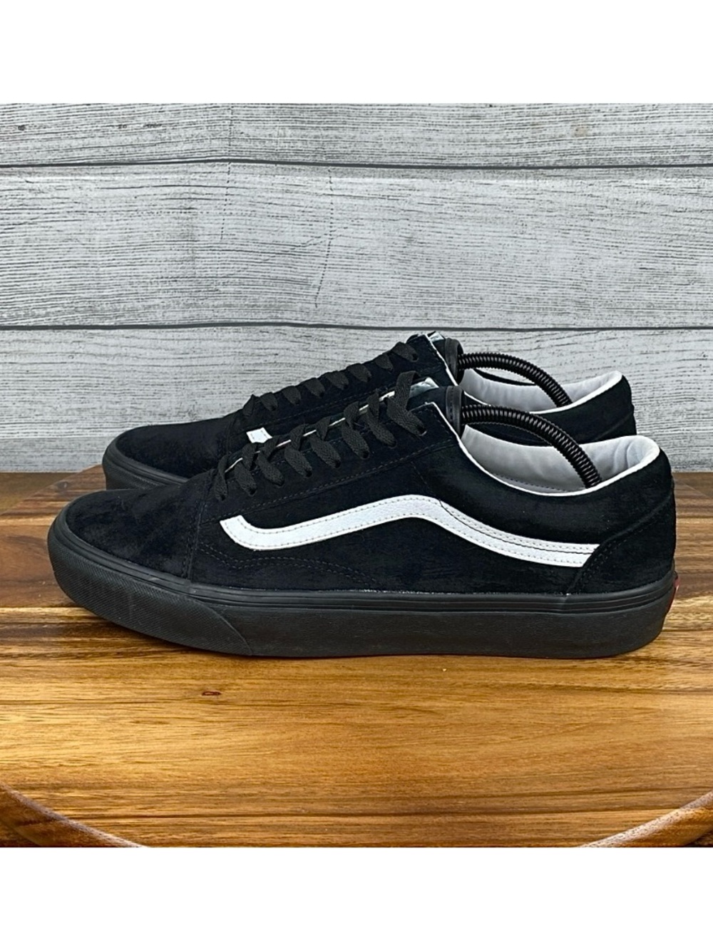 Vans Old Skool Pig Suede Black White Eco Dry Skate Shoe Men’s Sneaker Size 11.5